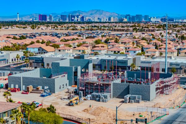 An outside view of the Grace Presbyterian Church in Las Vegas and the work Hirschi Masonry has done on it.